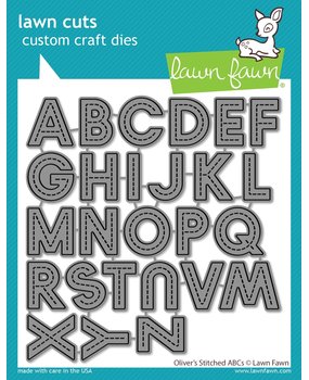 Lawn Fawn Oliver's Stitched ABCs Dies (LF2261) Lawn Fawn Oliver's Stitched ABCs Dies (LF2261)