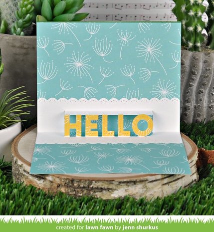 Lawn Fawn Pop-Up Hello Dies (LF2263)