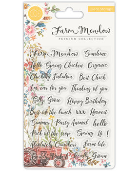 Craft Consortium Farm Meadow Sentiments Clear Stamps (CCSTMP028) Craft Consortium Farm Meadow Sentiments Clear Stamps (CCSTMP028)