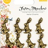 Craft Consortium Farm Meadow Rabbits Charms (CCMCHRM010) Craft Consortium Farm Meadow Rabbits Charms (CCMCHRM010)
