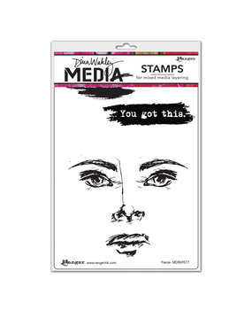 Ranger Dina Wakley Media Cling Stamp Fierce (MDR69577) Ranger Dina Wakley Media Cling Stamp Fierce (MDR69577)