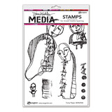 Ranger Dina Wakley Media Cling Stamp Funny Peeps (MDR69584)