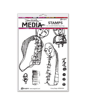 Ranger Dina Wakley Media Cling Stamp Funny Peeps (MDR69584) Ranger Dina Wakley Media Cling Stamp Funny Peeps (MDR69584)