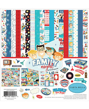 Carta Bella Family Night 12x12 Inch Collection Kit (CBFN114016) Carta Bella Family Night 12x12 Inch Collection Kit (CBFN114016)