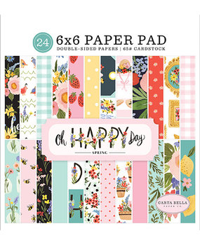Carta Bella Oh Happy Day 6x6 Inch Paper Pad (CBOHD112023) Carta Bella Oh Happy Day 6x6 Inch Paper Pad (CBOHD112023)