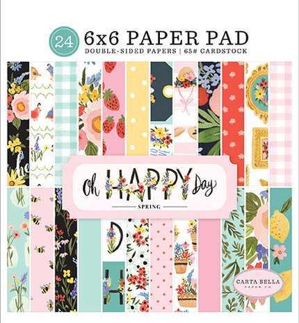 Carta Bella Oh Happy Day 6x6 Inch Paper Pad (CBOHD112023) Carta Bella Oh Happy Day 6x6 Inch Paper Pad (CBOHD112023)