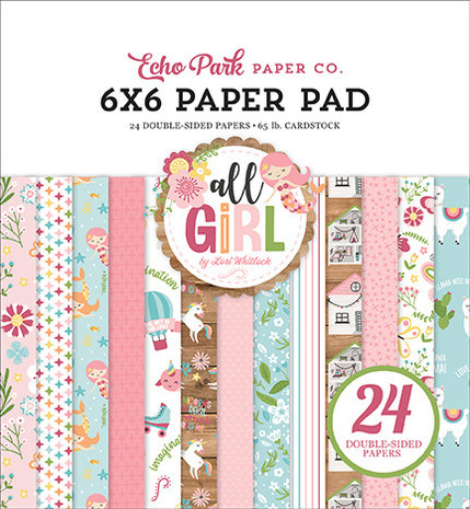 Echo Park All Girl 6x6 Inch Paper Pad (ALG206023) Echo Park All Girl 6x6 Inch Paper Pad (ALG206023)
