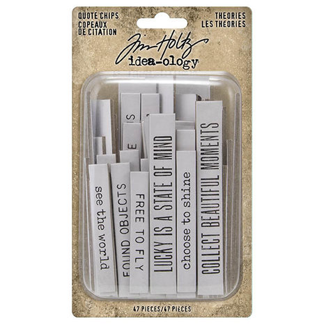 Idea-ology Tim Holtz Theories Quote Chips (TH94045) Idea-ology Tim Holtz Theories Quote Chips (TH94045)