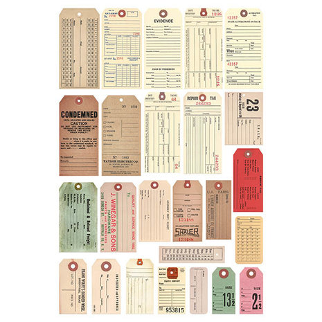 Idea-ology Tim Holtz Salvaged Tags (TH94048) Idea-ology Tim Holtz Salvaged Tags (TH94048)