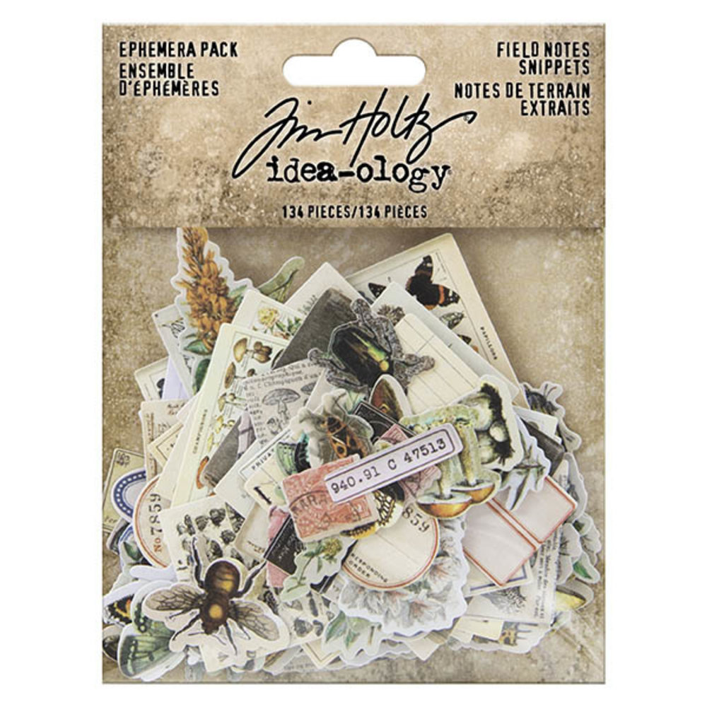 Idea-ology Tim Holtz Field Notes Ephemera Pack (TH94051)