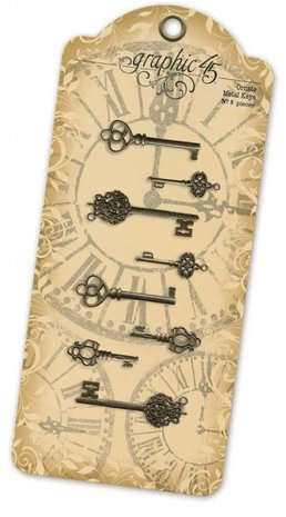 Graphic 45 Ornate Metal Keys (4500545) Graphic 45 Ornate Metal Keys (4500545)