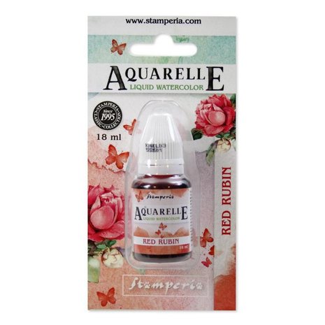 Stamperia Aquarelle Watercolor Red Rubin (18ml) (KAWCL03) Stamperia Aquarelle Watercolor Red Rubin (18ml) (KAWCL03)
