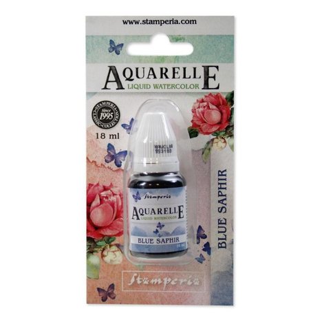 Stamperia Aquarelle Watercolor Blue Saphir (18ml) (KAWCL08) Stamperia Aquarelle Watercolor Blue Saphir (18ml) (KAWCL08)