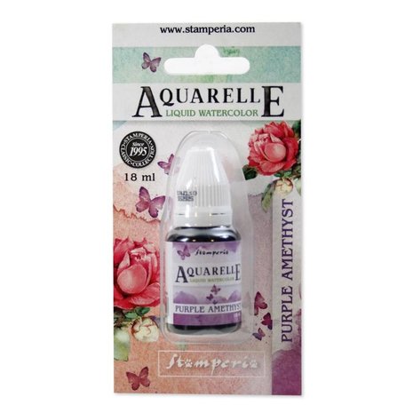 Stamperia Aquarelle Watercolor Purple Amethyst (18ml) (KAWCL10) Stamperia Aquarelle Watercolor Purple Amethyst (18ml) (KAWCL10)