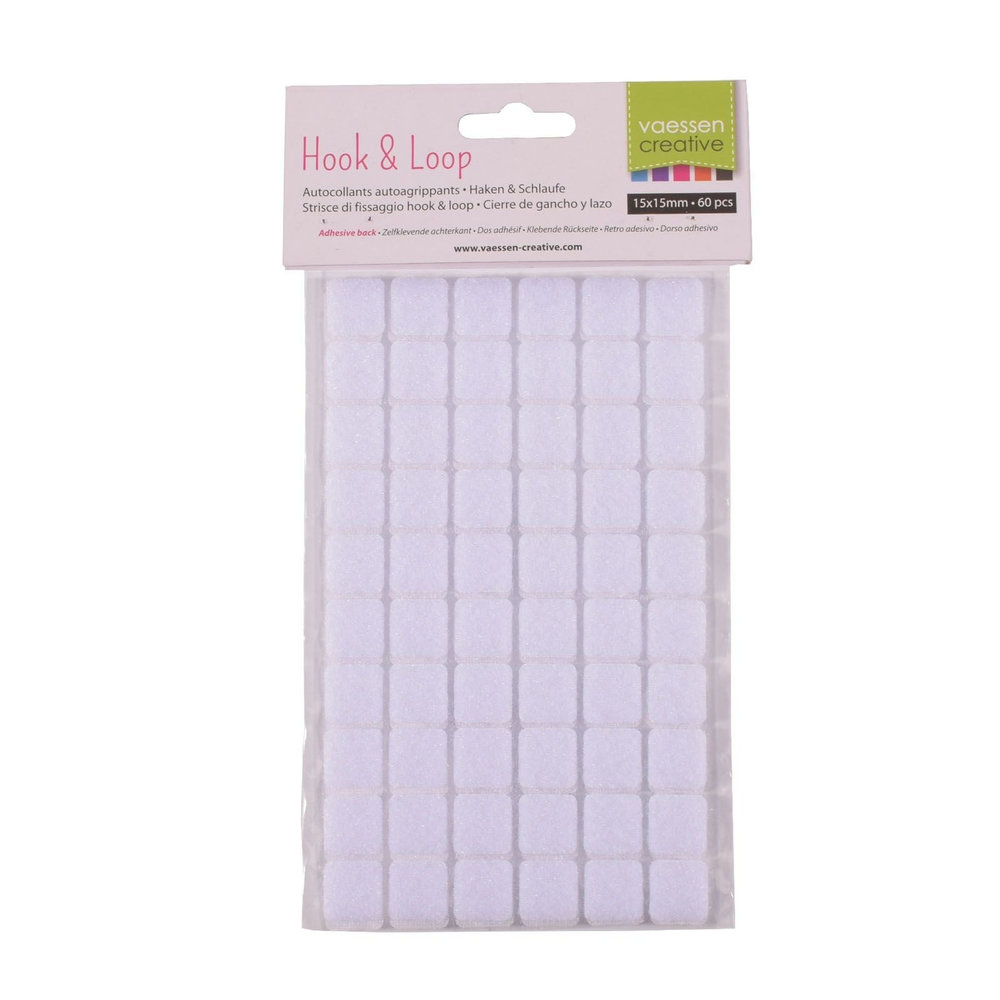 Vaessen Creative Zelfklevend Klittenband Vierkant 15x15 mm (1009-012) Vaessen Creative Zelfklevend Klittenband Vierkant 15x15 mm (1009-012)