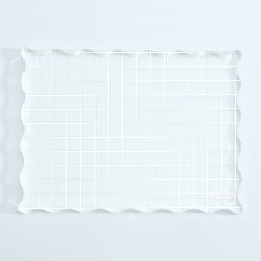 Vaessen Creative Acrylblok Raster 12x16 cm (1009-021) Vaessen Creative Acrylblok Raster 12x16 cm (1009-021)