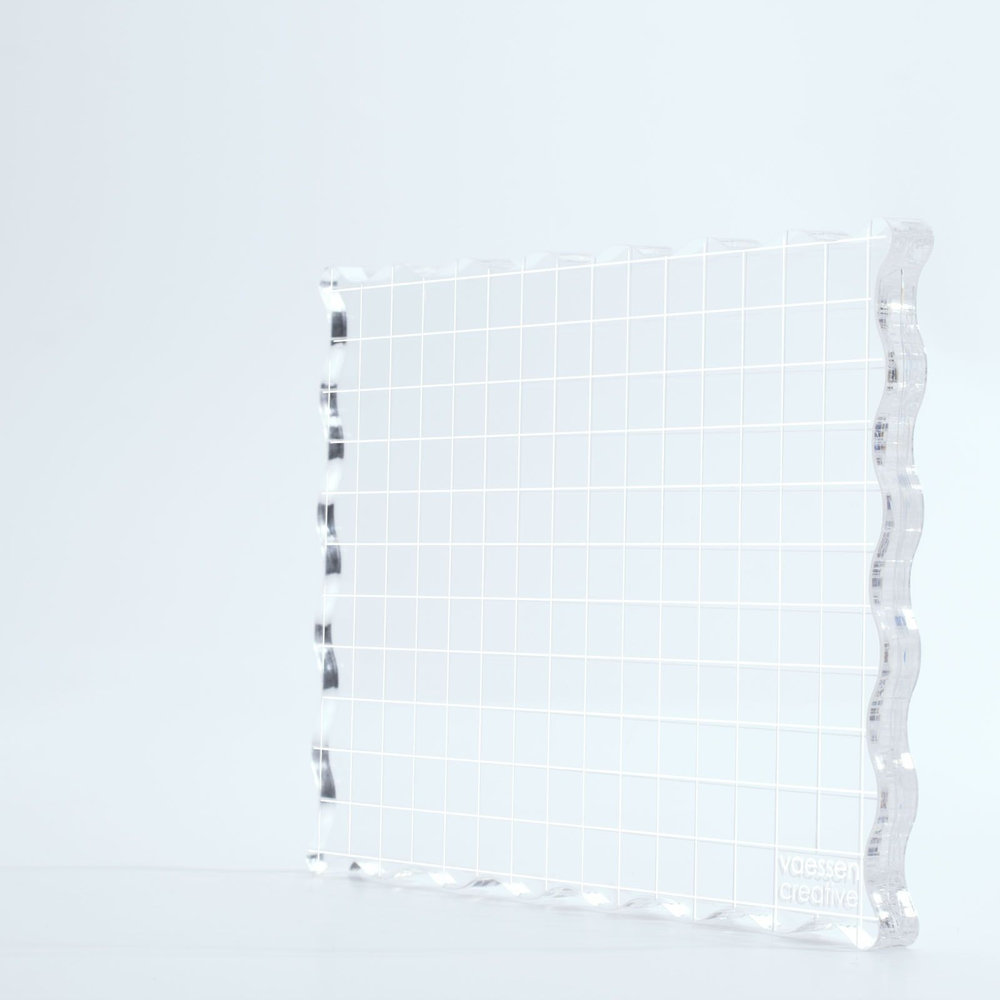 Vaessen Creative Acrylblok Raster 12x16 cm (1009-021) Vaessen Creative Acrylblok Raster 12x16 cm (1009-021)