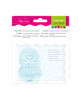 Vaessen Creative Acrylblok Raster 9x12 cm (1009-022) Vaessen Creative Acrylblok Raster 9x12 cm (1009-022)