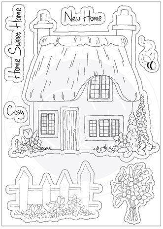 Craft Consortium Cottage Garden THE POTTING SHED Clear Stamps