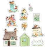 Craft Consortium Cottage Garden Printed Wooden Shapes (CCWDNS006)