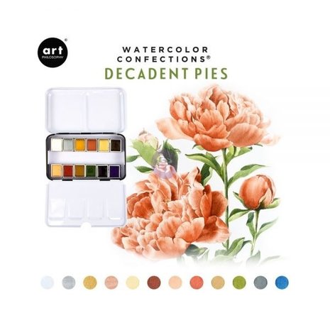 Art Philosophy Watercolor Confections Decadent Pies (584276) Art Philosophy Watercolor Confections Decadent Pies (584276)