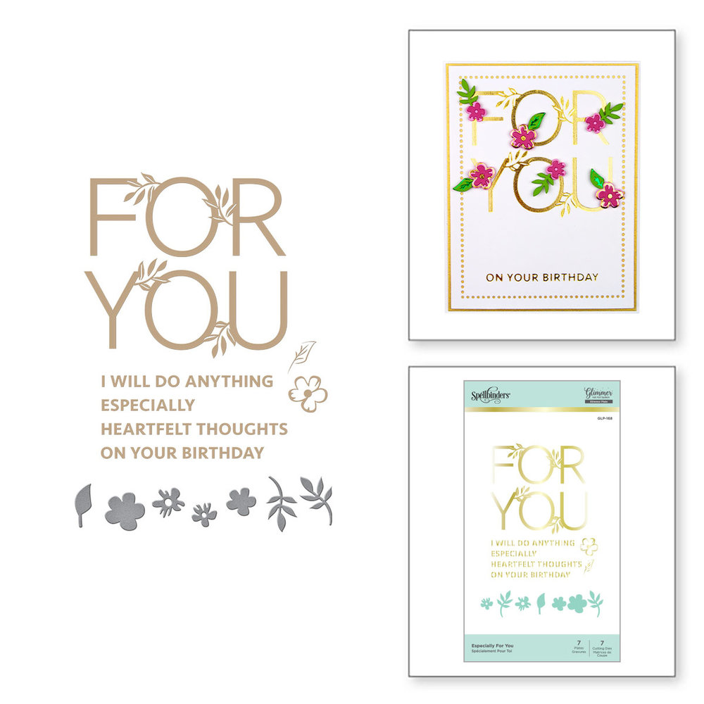 Spellbinders Especially For You Hot Foil Plate (GLP-168) Spellbinders Especially For You Hot Foil Plate (GLP-168)