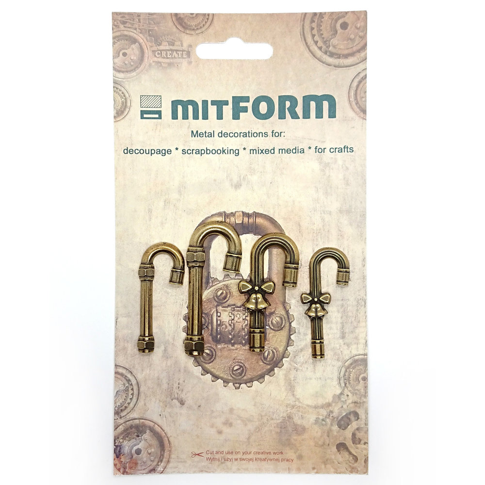Mitform Christmas 3 Metal Embellishments (MITS005) Mitform Christmas 3 Metal Embellishments (MITS005)