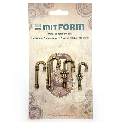 Mitform Christmas 3 Metal Embellishments (MITS005) Mitform Christmas 3 Metal Embellishments (MITS005)
