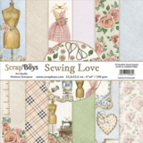 ScrapBoys Sewing Love 6x6 Inch Paper Pad (SELO-09)