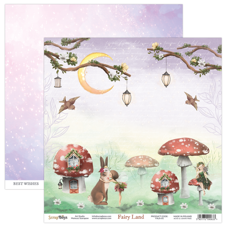 ScrapBoys Fairy Land 12x12 Inch Paper Set (FALA-08)
