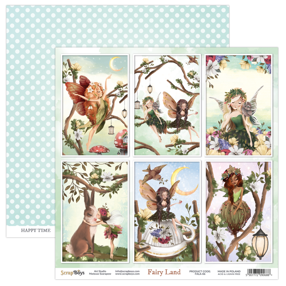 ScrapBoys Fairy Land 12x12 Inch Paper Set (FALA-08)