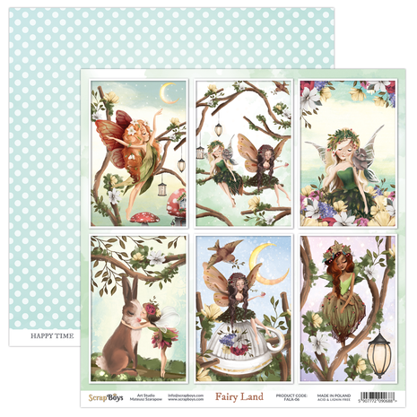 ScrapBoys Fairy Land 12x12 Inch Paper Set (FALA-08)