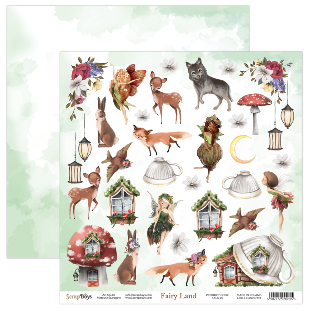 ScrapBoys Fairy Land 12x12 Inch Paper Set (FALA-08)