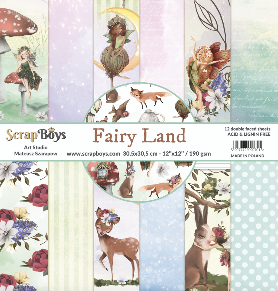 ScrapBoys Fairy Land 12x12 Inch Paper Set (FALA-08)