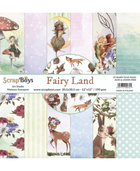 ScrapBoys Fairy Land 12x12 Inch Paper Set (FALA-08) ScrapBoys Fairy Land 12x12 Inch Paper Set (FALA-08)
