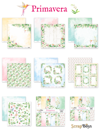 ScrapBoys Primeravera 12x12 Inch Paper Set (PRIM-08) ScrapBoys Primeravera 12x12 Inch Paper Set (PRIM-08)
