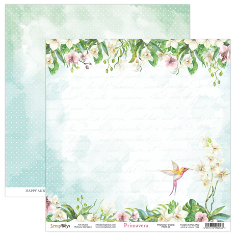 ScrapBoys Primavera 6x6 Inch Paper Pad (PRIM-09)