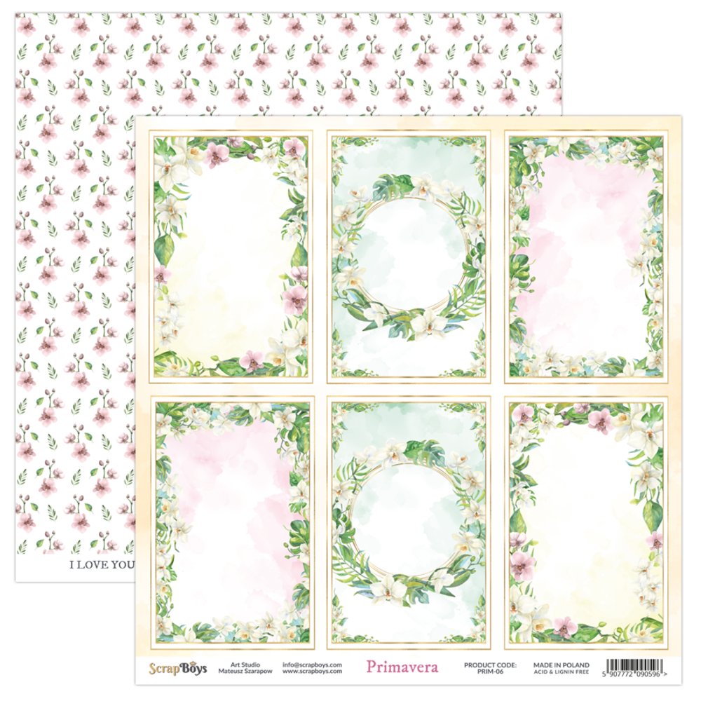 ScrapBoys Primavera 6x6 Inch Paper Pad (PRIM-09)