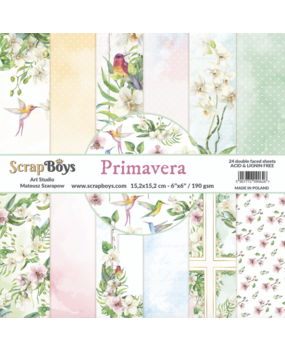ScrapBoys Primavera 6x6 Inch Paper Pad (PRIM-09)