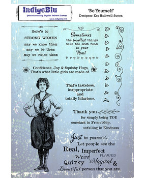 IndigoBlu Be Yourself A5 Rubber Stamp (IND0601) IndigoBlu Be Yourself A5 Rubber Stamp (IND0601)