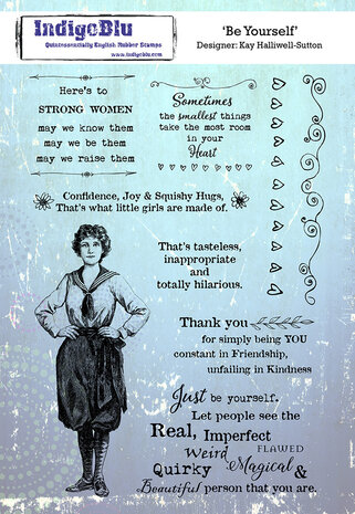 IndigoBlu Be Yourself A5 Rubber Stamp (IND0601) IndigoBlu Be Yourself A5 Rubber Stamp (IND0601)