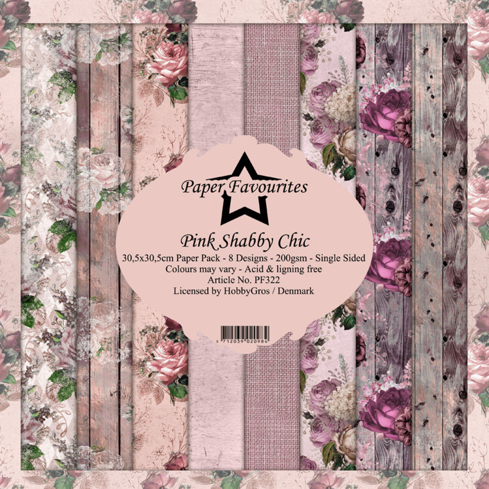 Paper Favourites Pink Shabby Chic 12x12 Inch Paper Pack (PF322) Paper Favourites Pink Shabby Chic 12x12 Inch Paper Pack (PF322)