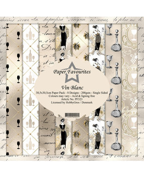 Paper Favourites Vin Blanc 12x12 Inch Paper Pack (PF323)