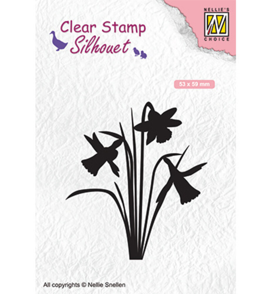 Nellie Snellen Daffodil Clear Stamp (SIL064)