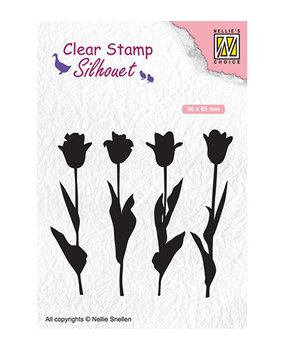 Nellie Snellen Tulips Clear Stamp (SIL066)