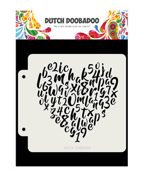 Dutch Doobadoo Mask Art Alphabet Heart (470.715.153)