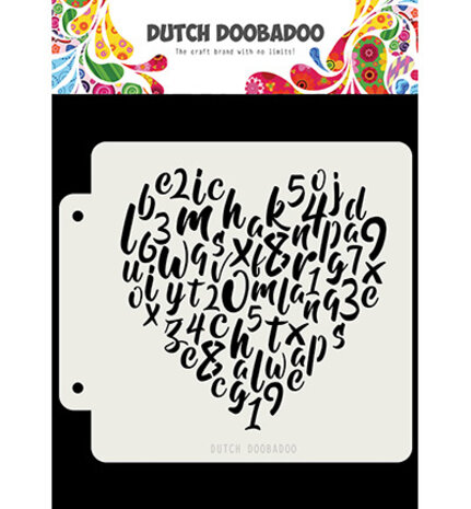Dutch Doobadoo Mask Art Alphabet Heart (470.715.153)