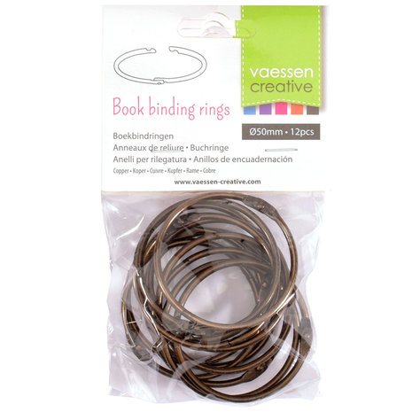 Vaessen Creative Boekbind Ringen Koper 50 mm (2021-105) Vaessen Creative Boekbind Ringen Koper 50 mm (2021-105)