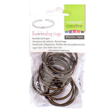 Vaessen Creative Boekbind Ringen Koper 32 mm (2021-103)