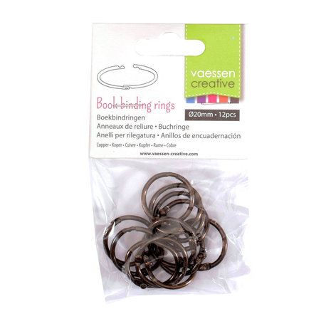 Vaessen Creative Boekbind Ringen Koper 20 mm (2021-101) Vaessen Creative Boekbind Ringen Koper 20 mm (2021-101)
